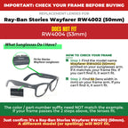 Verify your Ray-Ban Stories Wayfarer RW4002 (50mm) frame##shared