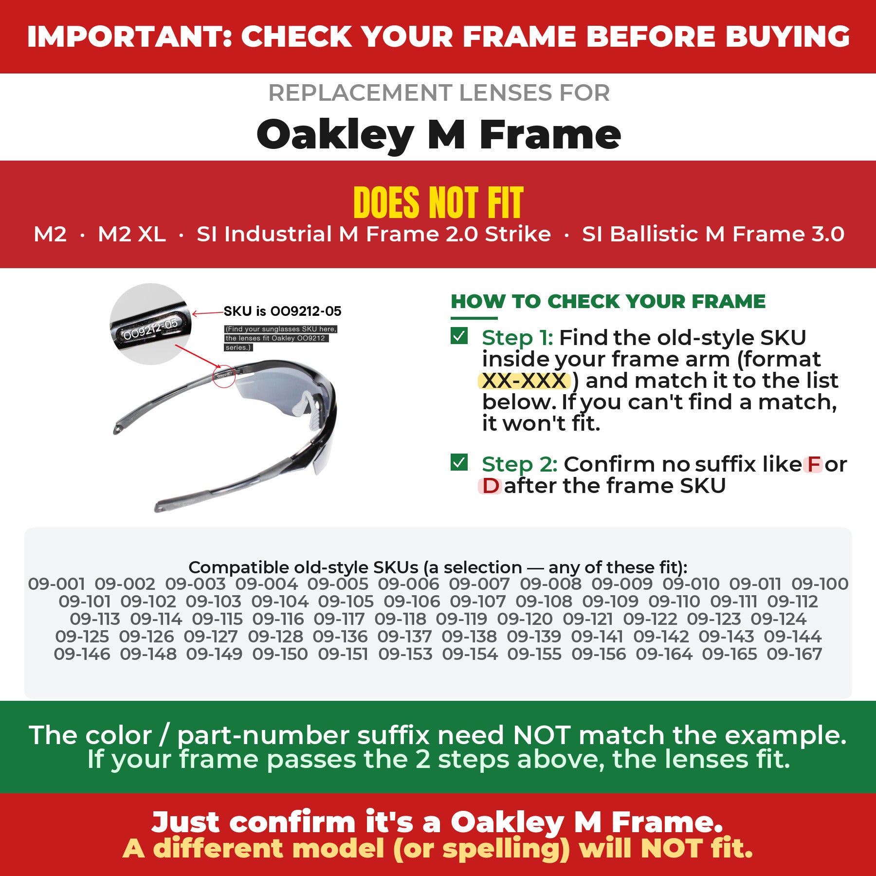 Verify your Oakley M Frame frame##shared