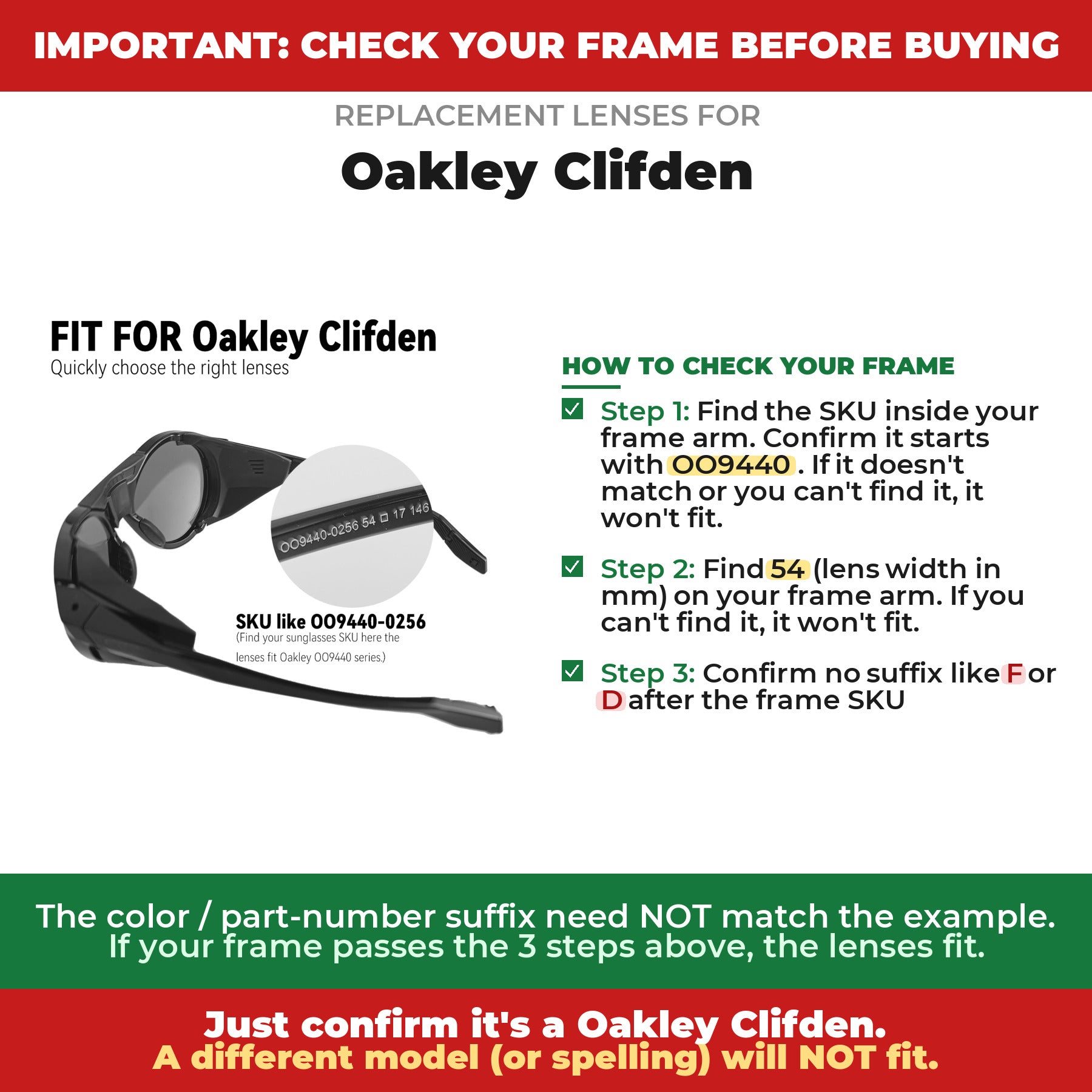 Verify your Oakley Clifden frame##shared
