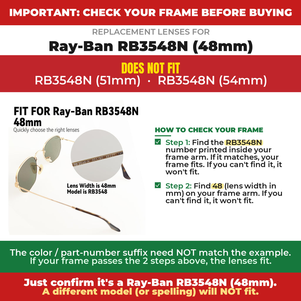 Verify your Ray-Ban RB3548N (48mm) frame##shared