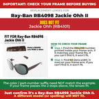 Verify your Ray-Ban RB4098 Jackie Ohh II frame##shared