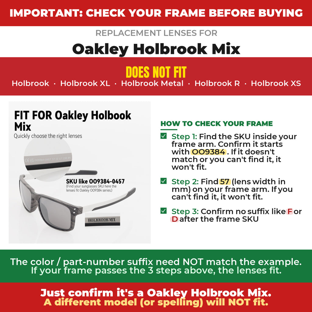 Verify your Oakley Holbrook Mix frame##shared