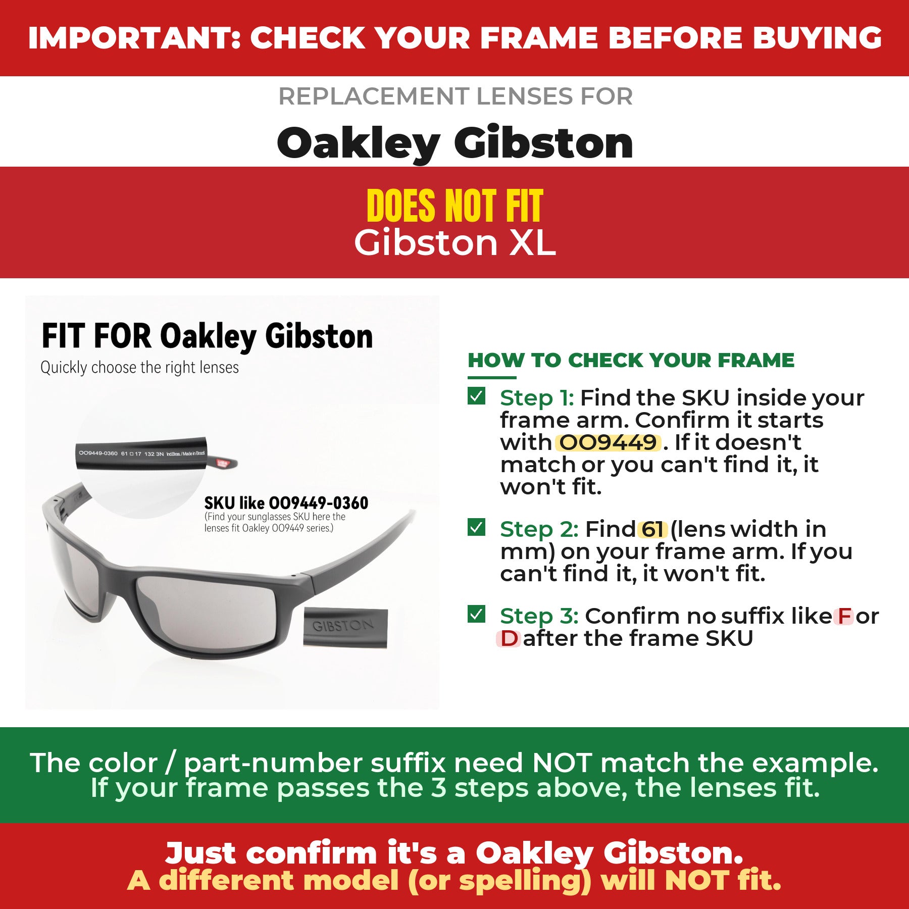 Verify your Oakley Gibston frame##shared