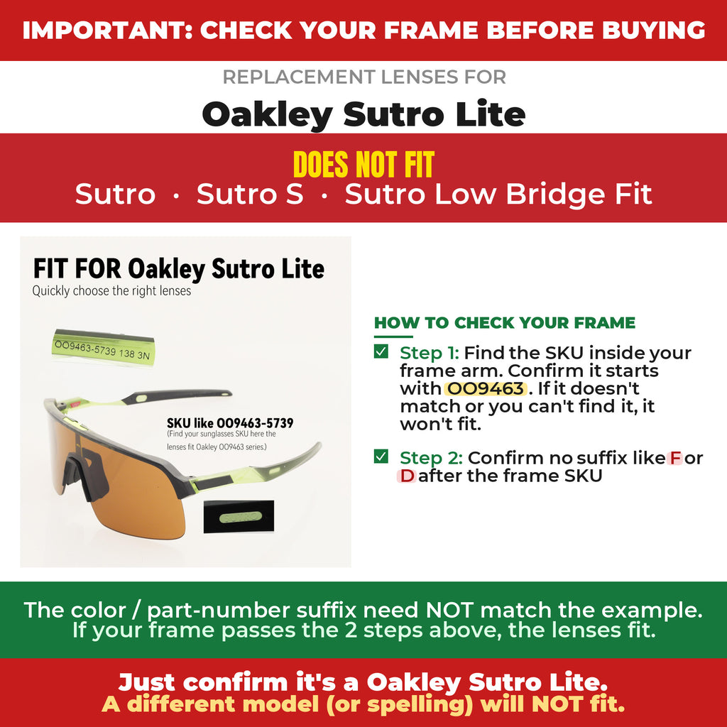Verify your Oakley Sutro Lite frame##shared