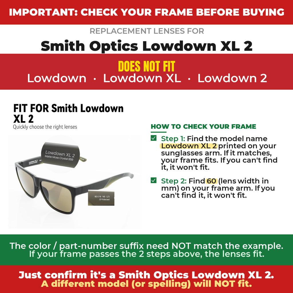 Verify your Smith Optics Lowdown XL 2 frame##shared